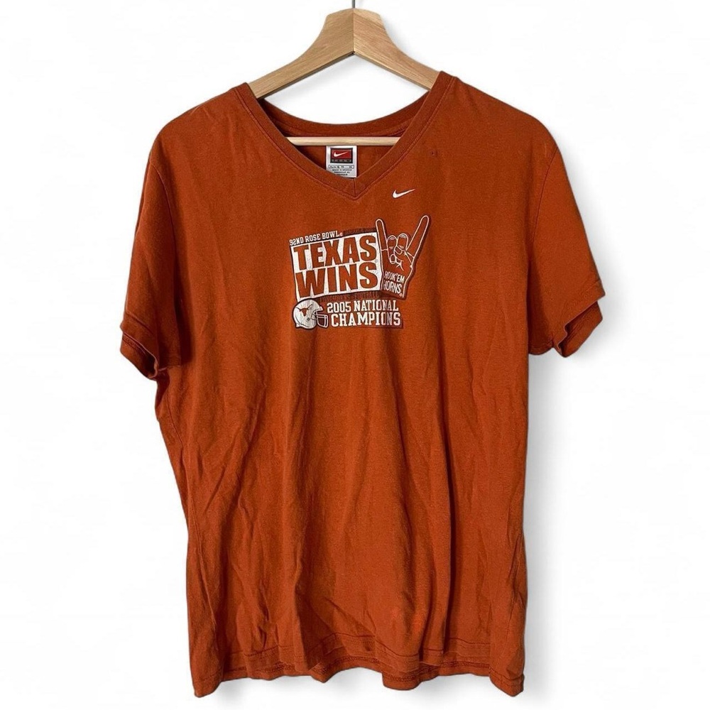 Nike Team Texas Longhorns RoseBowl Champions 2005 orange T shirt